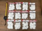 12x 8 pluche sneeuwballen of pompons ca 6cm, Diversen, Kerst, Ophalen, Nieuw