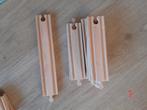 houten trein rails houten aanleg punten 2 kanten rails,, Kinderen en Baby's, Speelgoed | Houten speelgoed, Ophalen of Verzenden