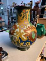 Prachtige Art Nouveau Amphora model Pompea 321 plateel vaas, Antiek en Kunst, Ophalen of Verzenden