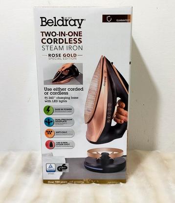Rose gold stoomstrijkijzer van Beldray beschikbaar voor biedingen