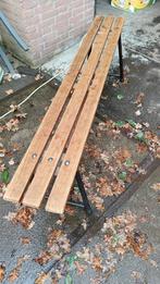 Vintage houten gymbank / kleedkamerbank 167 cm, Ophalen