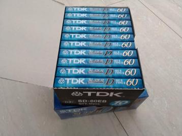 Te koop TDK cassettebandjes  60 min chrome beschikbaar voor biedingen