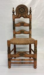 Gevlochten antieke kasteel stoel, Antiek en Kunst, Antiek | Meubels | Stoelen en Banken, Ophalen