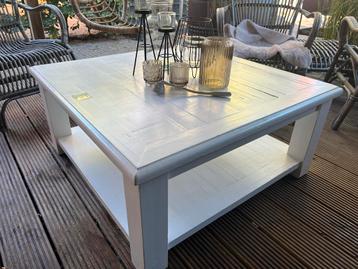 Witte Houten Salontafel met Onderblad - Riviera Maison beschikbaar voor biedingen