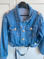 Super leuke Spijkerjas met Gouden knopen maat S/M, Ophalen of Verzenden, Zo goed als nieuw, Blauw