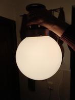 Vintage Art Deco opaline tafel-plafond lamp (L13), Antiek en Kunst, Antiek | Lampen, Ophalen of Verzenden