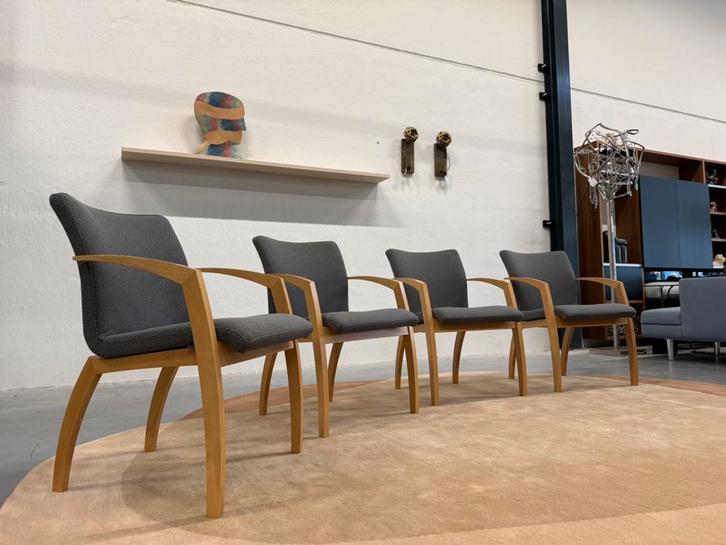 4 Nieuw Camarilla Eetkamerstoelen Tiempo stof Design stoel, Huis en Inrichting, Stoelen, Nieuw, Vier, Stof, Ophalen of Verzenden