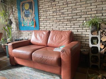 Leder bank 2 en half zitter