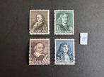 1937 Zomerzegels NVPH nr 296-299 postfris, Postzegels en Munten, Postzegels | Nederland, Verzenden, T/m 1940, Postfris