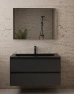 Badkamermeubel mat zwart 100x46 cm, Huis en Inrichting, Nieuw, Minder dan 100 cm, Wastafelkast, 25 tot 50 cm