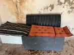 Opbergbox voor tuinkussens inclusief diverse stoelkussens, Tuin en Terras, Tuinmeubel-accessoires, Ophalen, Gebruikt