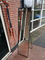 Mooie zwarte staande passpiegel, Huis en Inrichting, Woonaccessoires | Spiegels, Ophalen, Zo goed als nieuw, 150 tot 200 cm, Rechthoekig