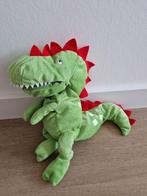 Knuffel handpop Ikea draak Laskig groen rood K8756, Kinderen en Baby's, Speelgoed | Knuffels en Pluche, Ophalen of Verzenden, Zo goed als nieuw