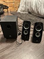 Logitech speakers - Werkt perfect!, Audio, Tv en Foto, Luidsprekers, Gebruikt, Minder dan 60 watt, Front, Rear of Stereo speakers