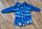 Mooi gehaakt vest, Ophalen of Verzenden, Zo goed als nieuw, Maat 46/48 (XL) of groter, Blauw