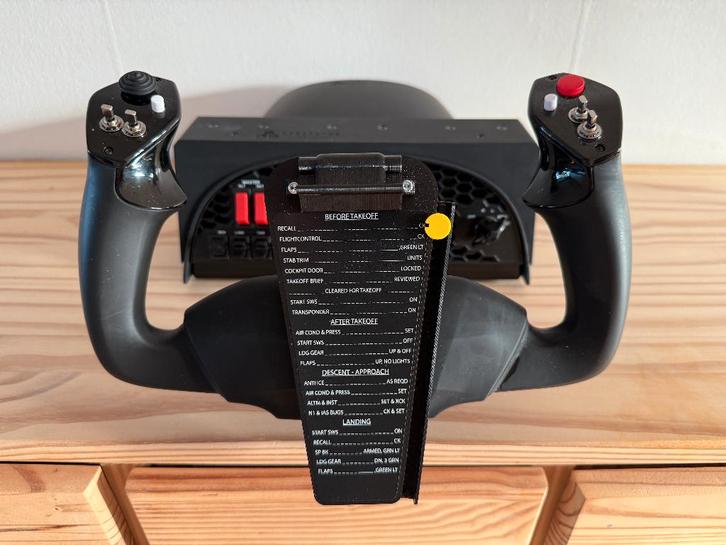 Honeycomb Alpha Yoke + DaniSim 737 Checkboard, Computers en Software, Joysticks, Zo goed als nieuw, Ophalen