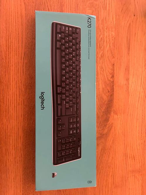 Logitech K270 toetsenbord QWERTY, Computers en Software, Toetsenborden, Nieuw, Qwerty, Draadloos, Ergonomisch, Ophalen of Verzenden