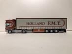 Scania 4 Topline + Tautliner Frank Maas Code 3 1:50, Hobby en Vrije tijd, Modelauto's | 1:50, Ophalen of Verzenden, Zo goed als nieuw