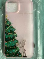 Kerst telefoonhoesje kerstboom konijntje Merry Christmas roz, Ophalen of Verzenden, Nieuw, IPhone 13