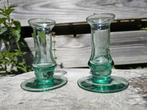 Gave art deco kandelaars, Overige materialen, Ophalen of Verzenden, Zo goed als nieuw, Groen