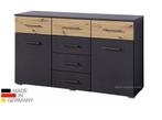 Commode-Dressoir Keizer -wit-grijs-eiken breedte140 cm-SALE-, Verzenden, Nieuw, 105 cm of meer