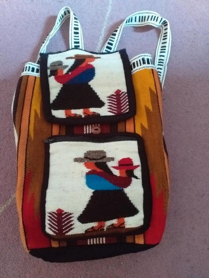 rugtas exclusief handgeweven groot klep, Sieraden, Tassen en Uiterlijk, Tassen | Rugtassen, Nieuw, Overige merken, 40 cm of meer