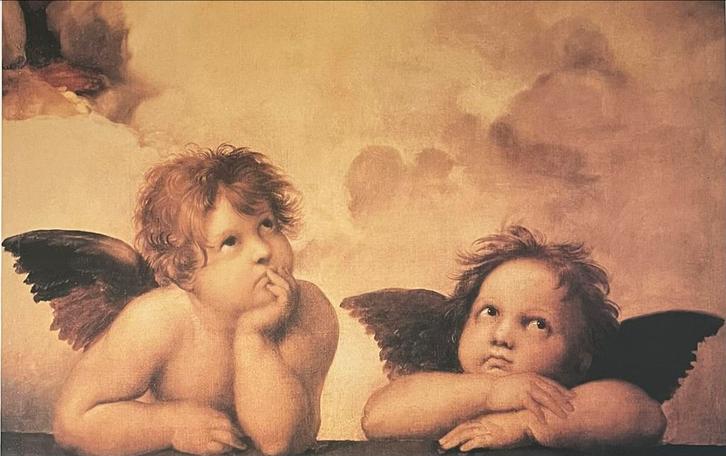 Raphael - Angeli - Print op Papier, Antiek en Kunst, Kunst | Schilderijen | Klassiek, Ophalen of Verzenden