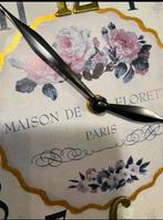 Franse Wandklok Maison de Florette Paris, Ophalen of Verzenden, Zo goed als nieuw, Analoog, Wandklok