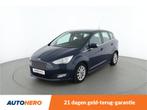 Ford C-MAX 1.5 Titanium | HY97322 | (bj 2016, automaat), Auto's, 15 km/l, 4 cilinders, Blauw, Leder en Stof