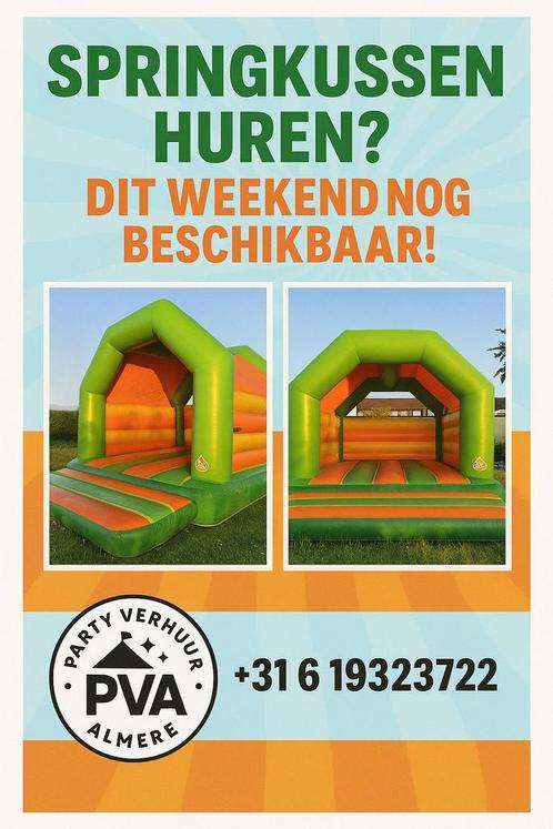 Springkussen huren Almere, Amsterdam, Gooi, Kinderen en Baby's, Speelgoed | Buiten | Springkussens, Nieuw, Ophalen of Verzenden