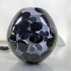 2 Vintage IKEA KNUBBIG lampen met bloemen in het zwart., Ophalen, Nieuw, Glas, Minder dan 50 cm