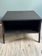 Zwarte mangohouten salontafel - 50 cm, Ophalen, 50 tot 100 cm, 50 tot 75 cm, Vierkant