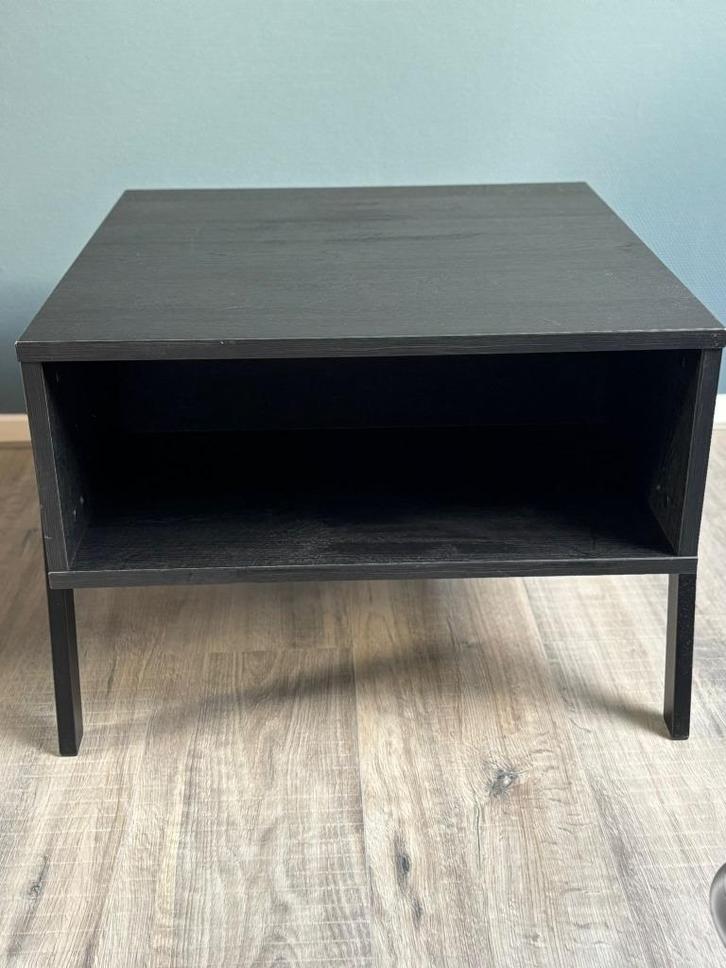 Zwarte mangohouten salontafel - 50 cm, Huis en Inrichting, Tafels | Salontafels, Nieuw, 50 tot 75 cm, 50 tot 100 cm, 50 tot 100 cm