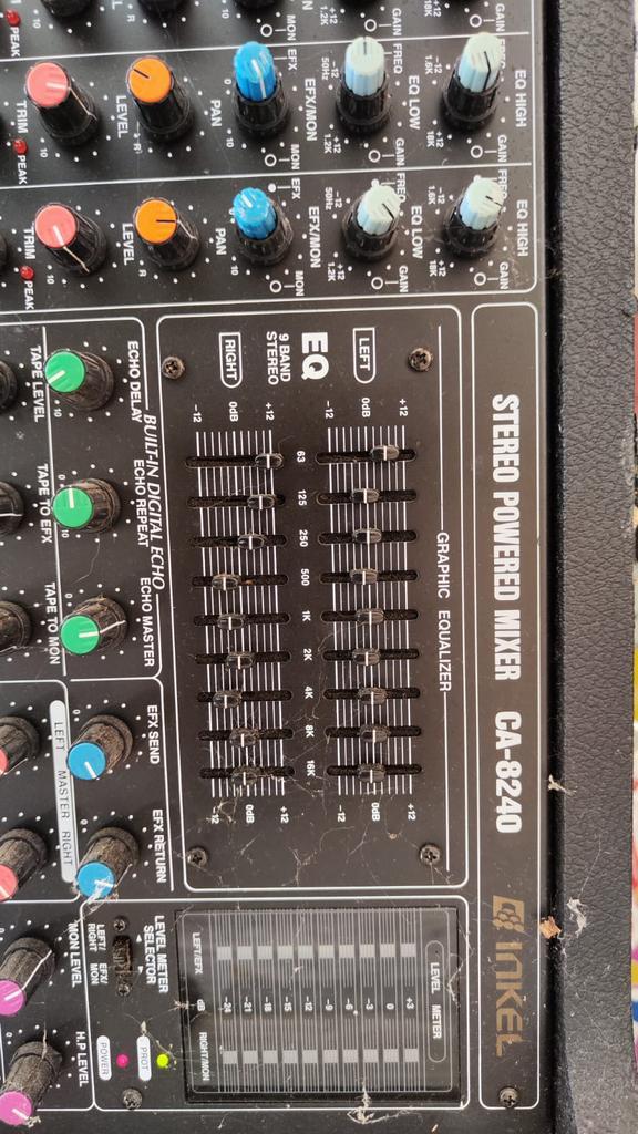 Te koop: Inkel CA-8240 Stereo Powered Mixer, Muziek en Instrumenten, Mengpanelen, Gebruikt, Ophalen