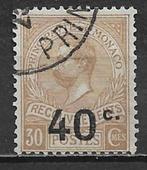 Monaco 1919 Belastingzegels overdruk 40c, Postzegels en Munten, Verzenden, Monaco, Gestempeld