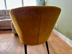 KARWEI Fauteuil Vesper Okergeel, Minder dan 75 cm, Ophalen of Verzenden, Zo goed als nieuw, Stof
