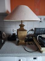 Schemerlamp met ca 5 kg koperen voet., Huis en Inrichting, Lampen | Tafellampen, Ophalen of Verzenden, Zo goed als nieuw, 50 tot 75 cm