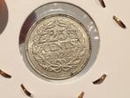 25 cent 1928 zilver nr.6 (08), Postzegels en Munten, Munten | Nederland, Ophalen of Verzenden, Koningin Wilhelmina, 25 cent, Zilver