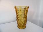 Art Deco Franse relief Vaas, amber, Ophalen of Verzenden