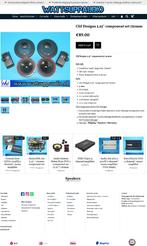 Clif Designs 5.25'' component set 130mm speakers, Gebruikt, ., Ophalen of Verzenden, .