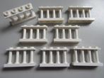 nr. 8480, 8 Witte hekjes, 1x4x2. Verzenden is mogelijk., Ophalen, Zo goed als nieuw, Complete set, Lego