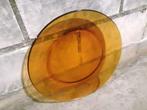 11 borden oranje glas plat bord 23,5 cm dinerbord vintage b6, Huis en Inrichting, Keuken | Servies, Gebruikt, Ophalen of Verzenden