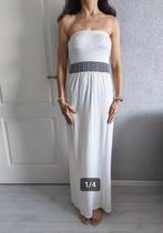 Bandeaujurk strandjurk maxijurk zomerjurk Ibiza boho XS/S, Atmosphere, Wit, Ophalen of Verzenden, Zo goed als nieuw