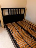 Zwart Ikea ledikant 140x200, Ophalen, Zwart, Tweepersoons, 140 cm