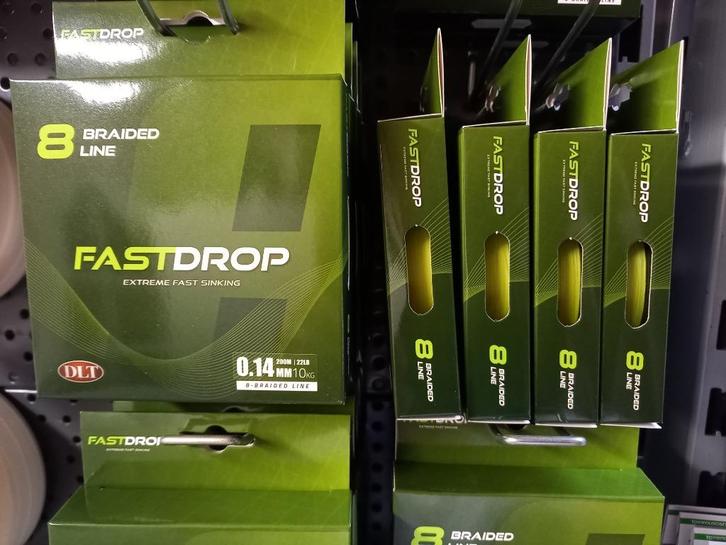 DLT FastDrop 8 Braid gevlochten lijnen (spoelen 200m), Watersport en Boten, Hengelsport | Roofvissen, Nieuw, Vislijn, Ophalen of Verzenden