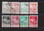 België 1911 Caritas 1911 Charleroi OBP 100/107 gestempeld, Ophalen, Gestempeld, Gestempeld