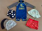 Set zwemkleding (hoedjes, UVpak, zwembroek) babyjongen 80-92, Ophalen of Verzenden, Maat 86