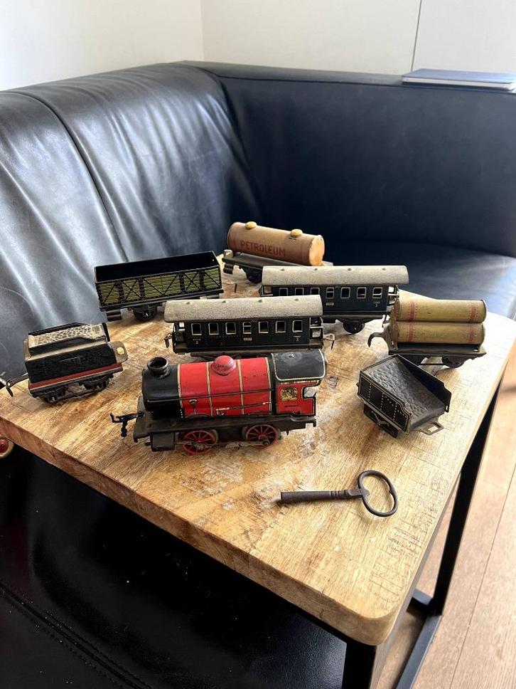 Antieke speelgoedtrein, Antiek en Kunst, Antiek | Speelgoed, Ophalen of Verzenden