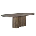 Eettafel Ava Ovaal Bruin 200cm - Giga Meubel, Huis en Inrichting, Tafels | Eettafels, Ophalen, 50 tot 100 cm, Vijf personen of meer