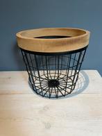 Metalen mand met houten rand, Huis en Inrichting, Woonaccessoires | Prullenbakken, Ophalen of Verzenden, Zo goed als nieuw, Minder dan 10 liter